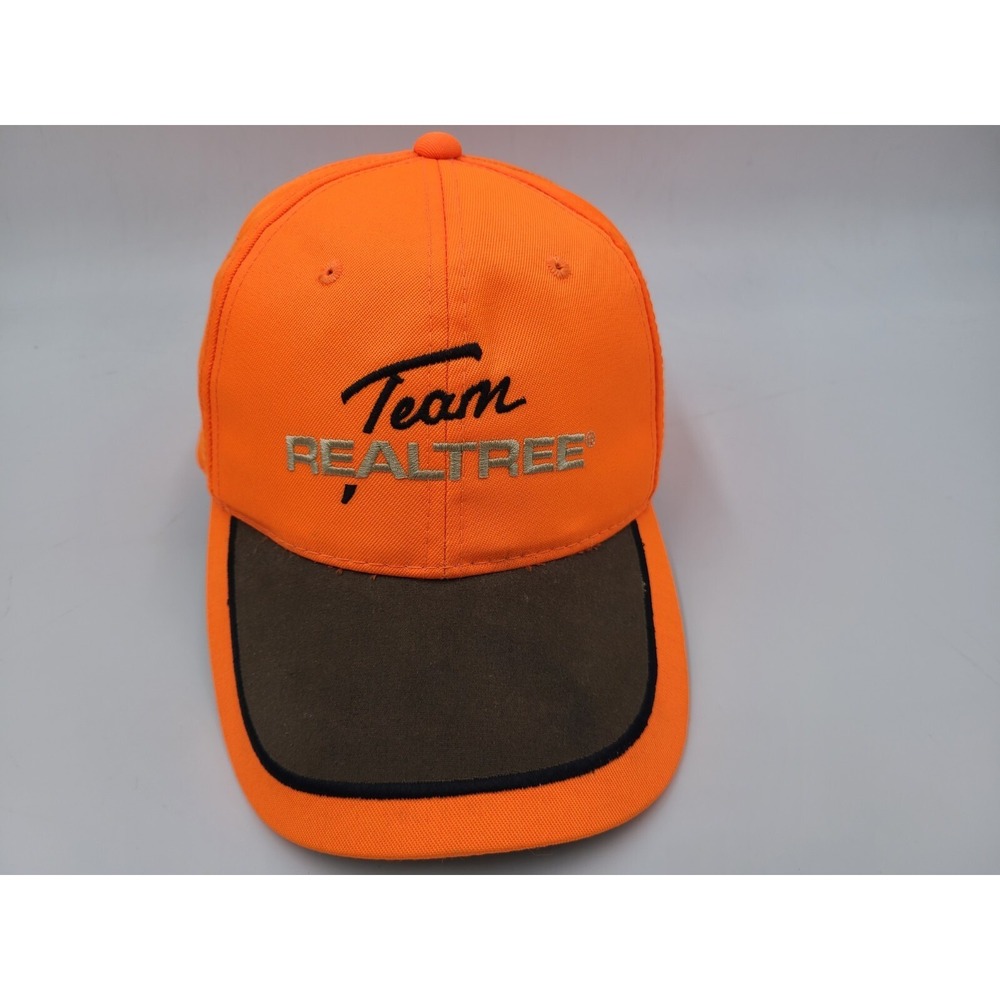 Team Realtree Blaze Safety Orange Adjustable Hat Cap Hunt Fish Outdoor Men Women